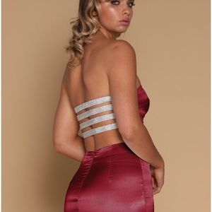Skirt from Burgundy 2 Piece Set